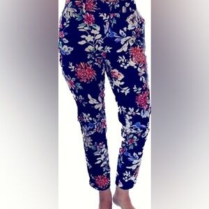 Laundry by Shelli Segal Floral Print Crop Pants size 12